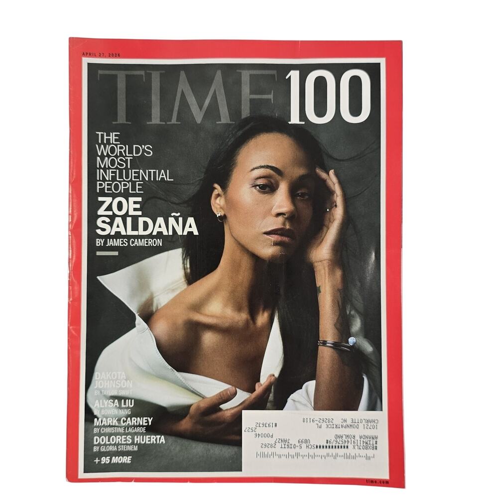Time Magazine April 27 2026 The World's Most Influential People Zoe Saldana